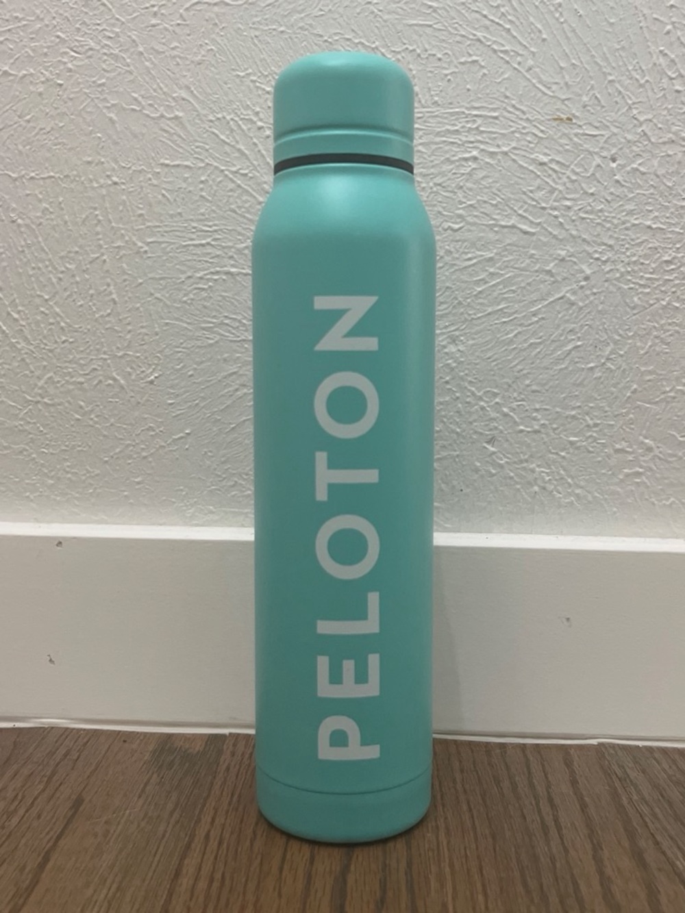 Peloton Teal Matte Insulated Bottle with Vertical Logo